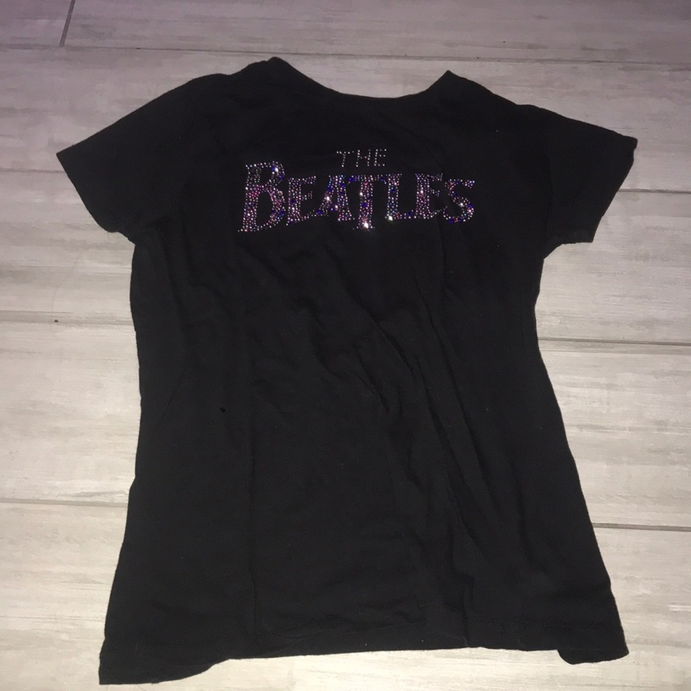 the beatles black tee